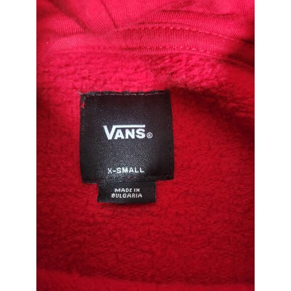 Vans "Established 66'" Pullover Hoodie Chili Pepper Red Adult Size XS - Picture 5 of 9